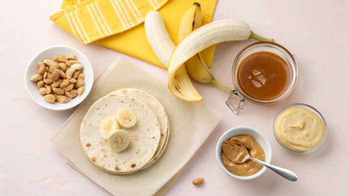 Peanut butter banana roll-ups ingredients