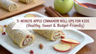 5-Minute Apple Cinnamon Roll-Ups for Kids (Healthy, Sweet & Budget-Friendly)