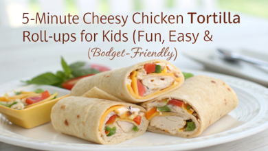 5-Minute Cheesy Chicken Tortilla Roll-Ups for Kids (Fun, Easy & Budget-Friendly)