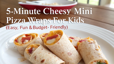 5-Minute Cheesy Mini Pizza Wraps for Kids (Easy, Fun & Budget-Friendly)