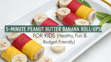 5-Minute Peanut Butter Banana Roll-Ups for Kids (Healthy, Fun & Budget-Friendly)