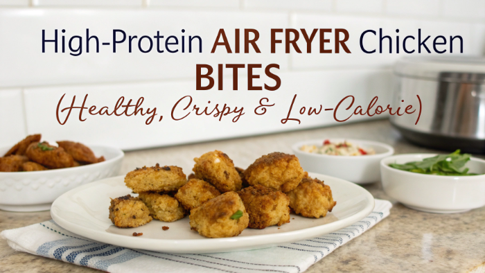 High-Protein Air Fryer Chicken Bites (Healthy, Crispy & Low-Calorie)