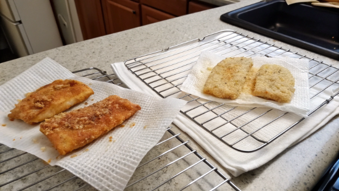 Final crispy food meal