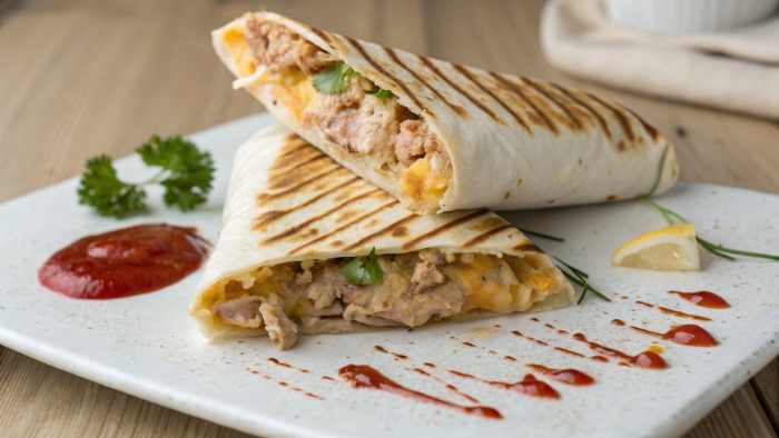 Final Serving Image — Tuna Melt Wrap
