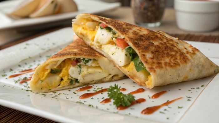 Crispy Egg & Cheese Breakfast Wrap Final Image