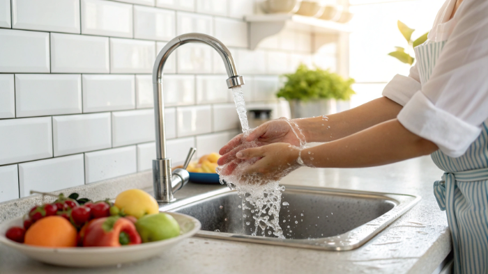 Food safety kitchen hygiene image