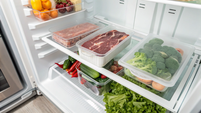 Safe food storage in refrigerator