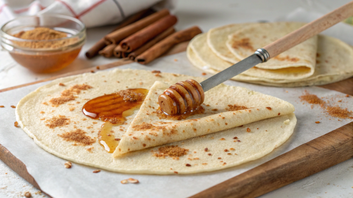 Step 1: Add cinnamon and honey