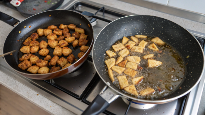 Using a wire rack to keep food crispy