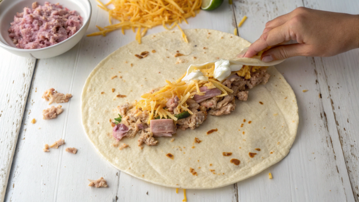 Tortilla for wrapping